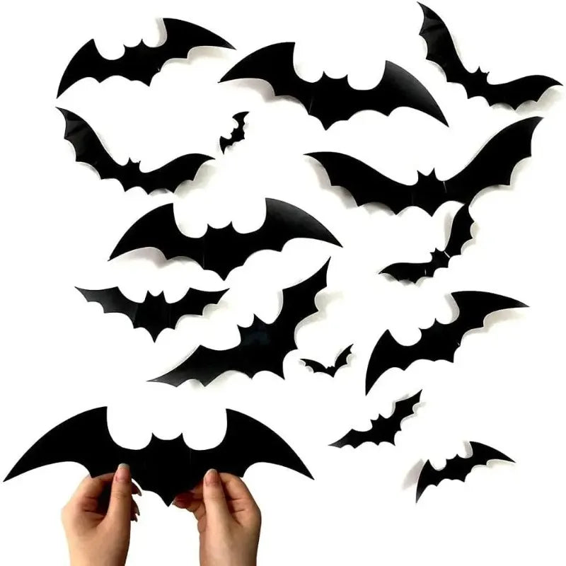 Nietoperze 3D na Halloween – Dekoracja Ścienna